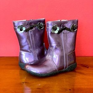 Nordstrom purple patent boots for baby. 7M